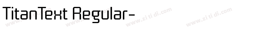 TitanText Regular字体转换
